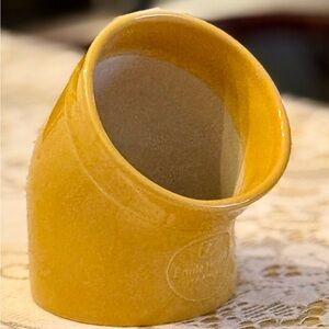 Emile Henry Mustard Yellow Ceramic Kitchen Salt Pig Storage